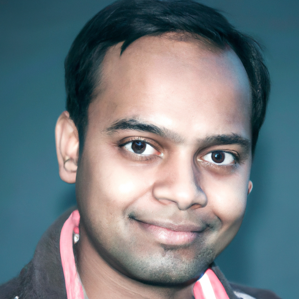 Headshot of a smiling young engineer indoors
